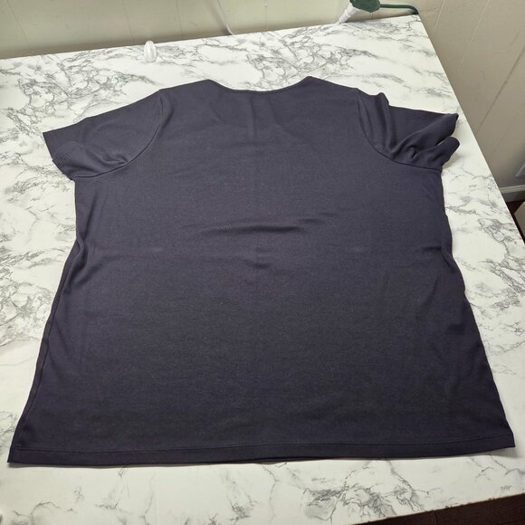 Lands' End 2X Navy Blue White Casual T-Shirt Tank Top Bundle of 3 - Picture 5 of 8